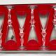 6 Bayel crystal champagne flutes