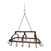 pig holder, wrought iron hook support