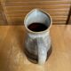 Vintage flamed ceramic barrel-shaped pitcher by revol, 0.5l
