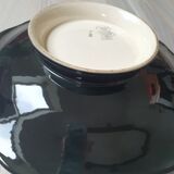 Fruit cup dish longwy france daffodils numbered deco flower on foot