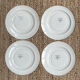 8 assiettes plates digoin sarreguemines