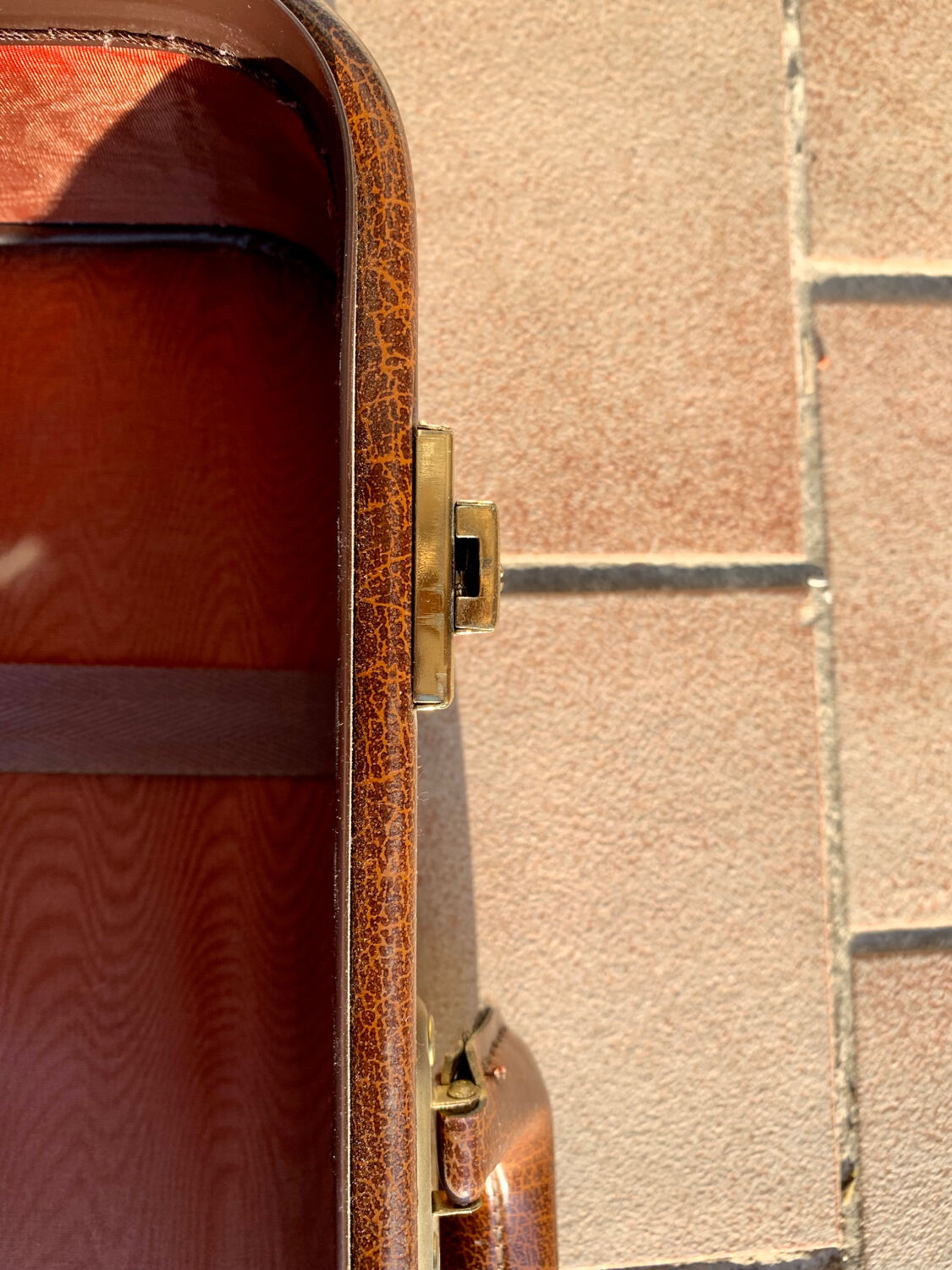 Antique leather suitcases