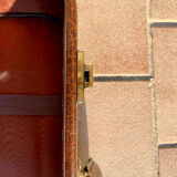 Antique leather suitcases