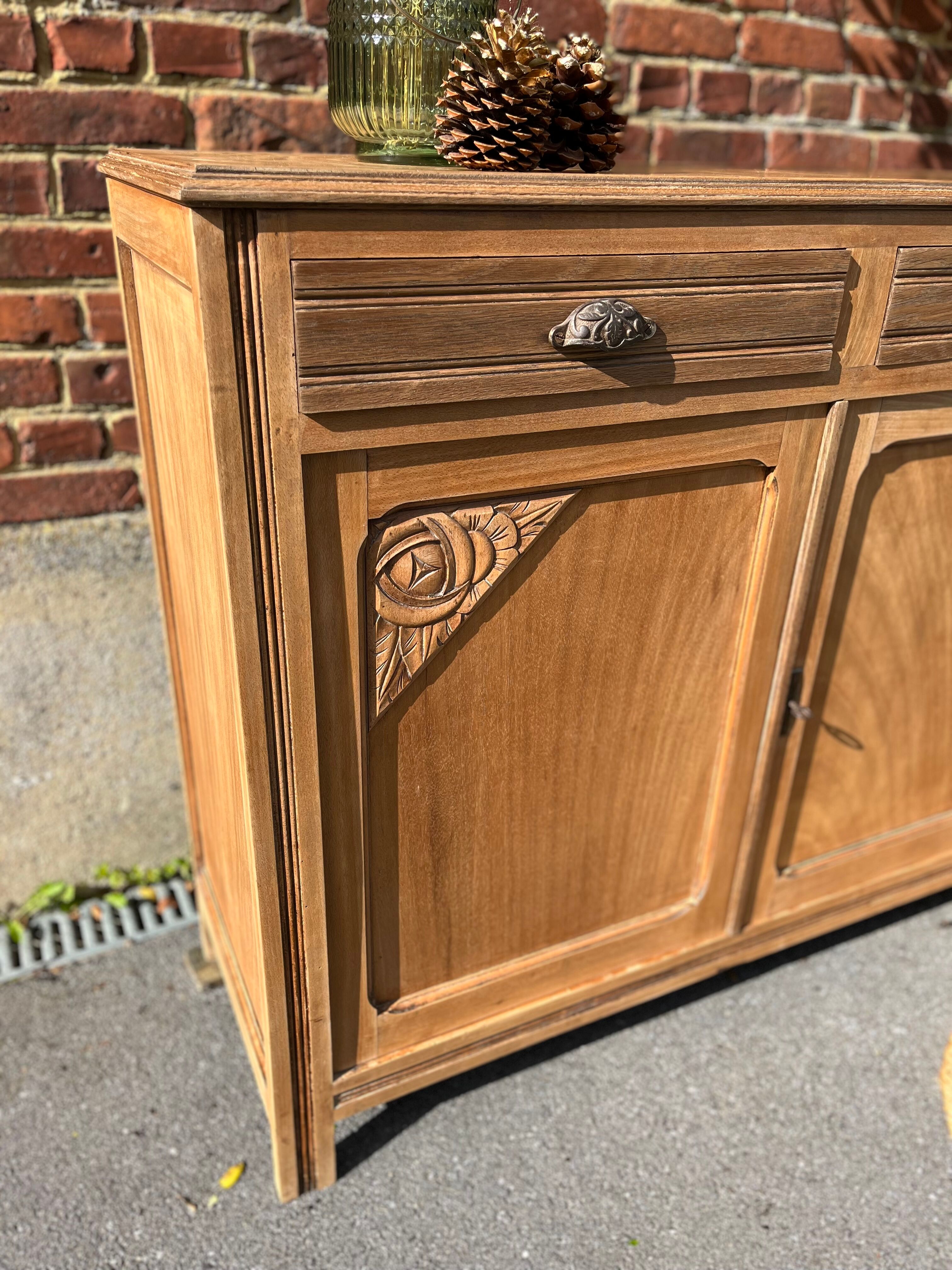 Art deco sideboard shell handles