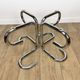 Tubular design coffee table in chrome and smoked glass, Italy, 70s