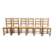 6 chaises paillées 1960