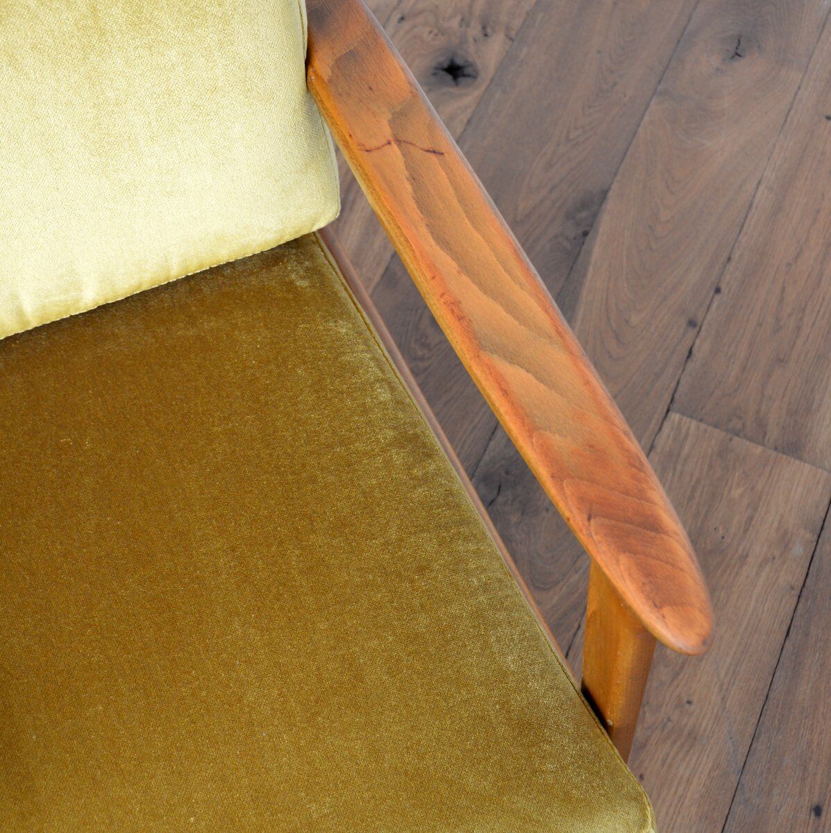 Pair of Scandinavian teak armchairs 1960s