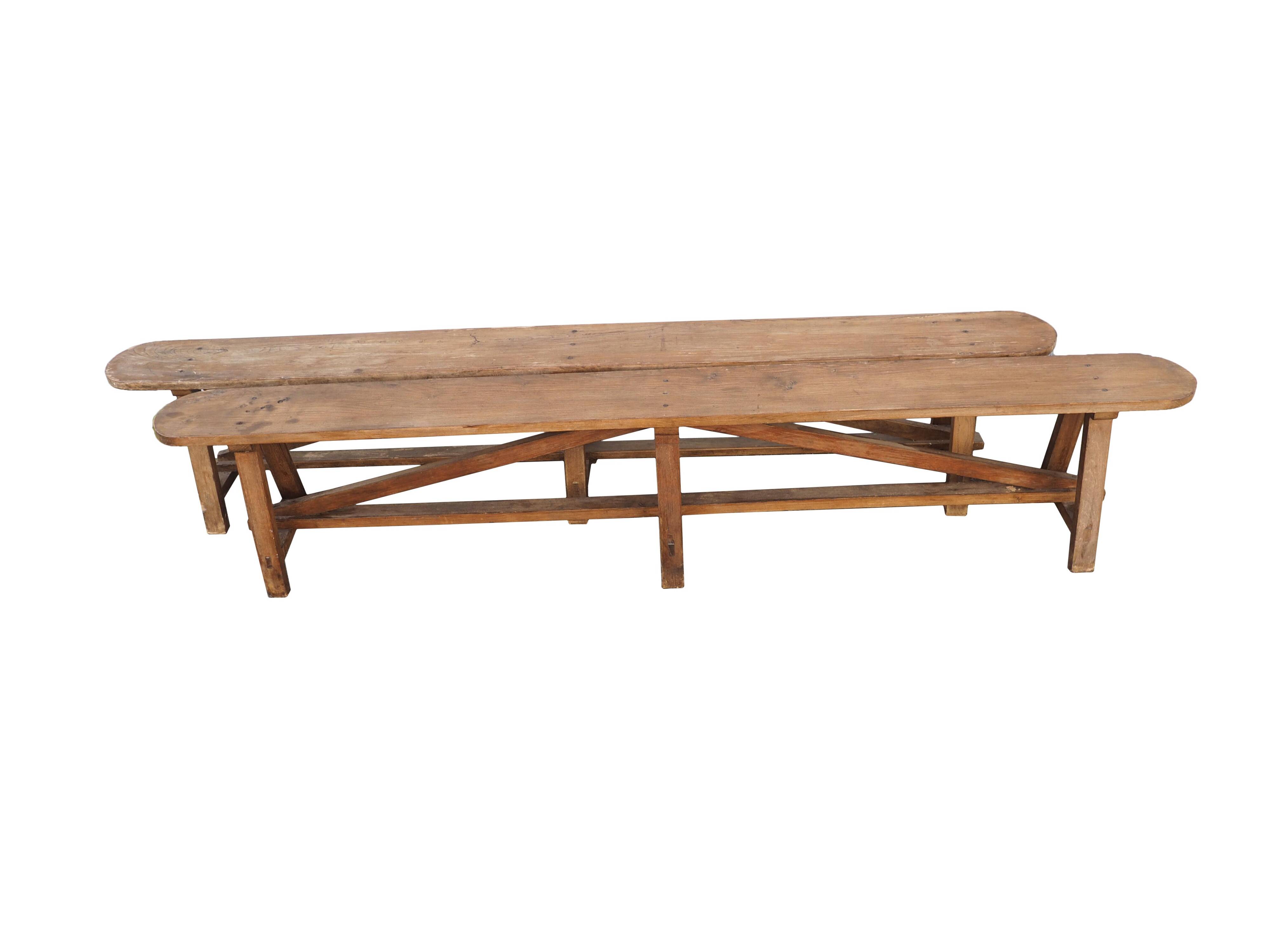 Wooden farm bench 2m43