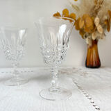 6 Arques crystal red wine glasses, Tuileries model