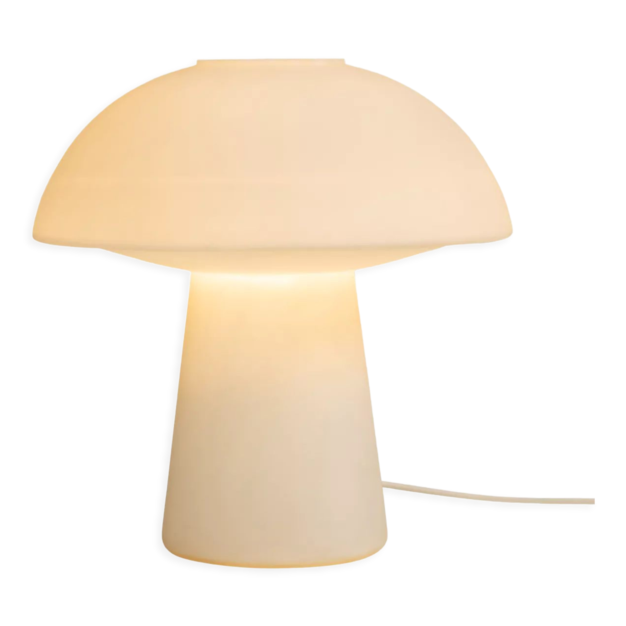 Glashütte Limburg model 6276 large mushroom lamp 1970'S