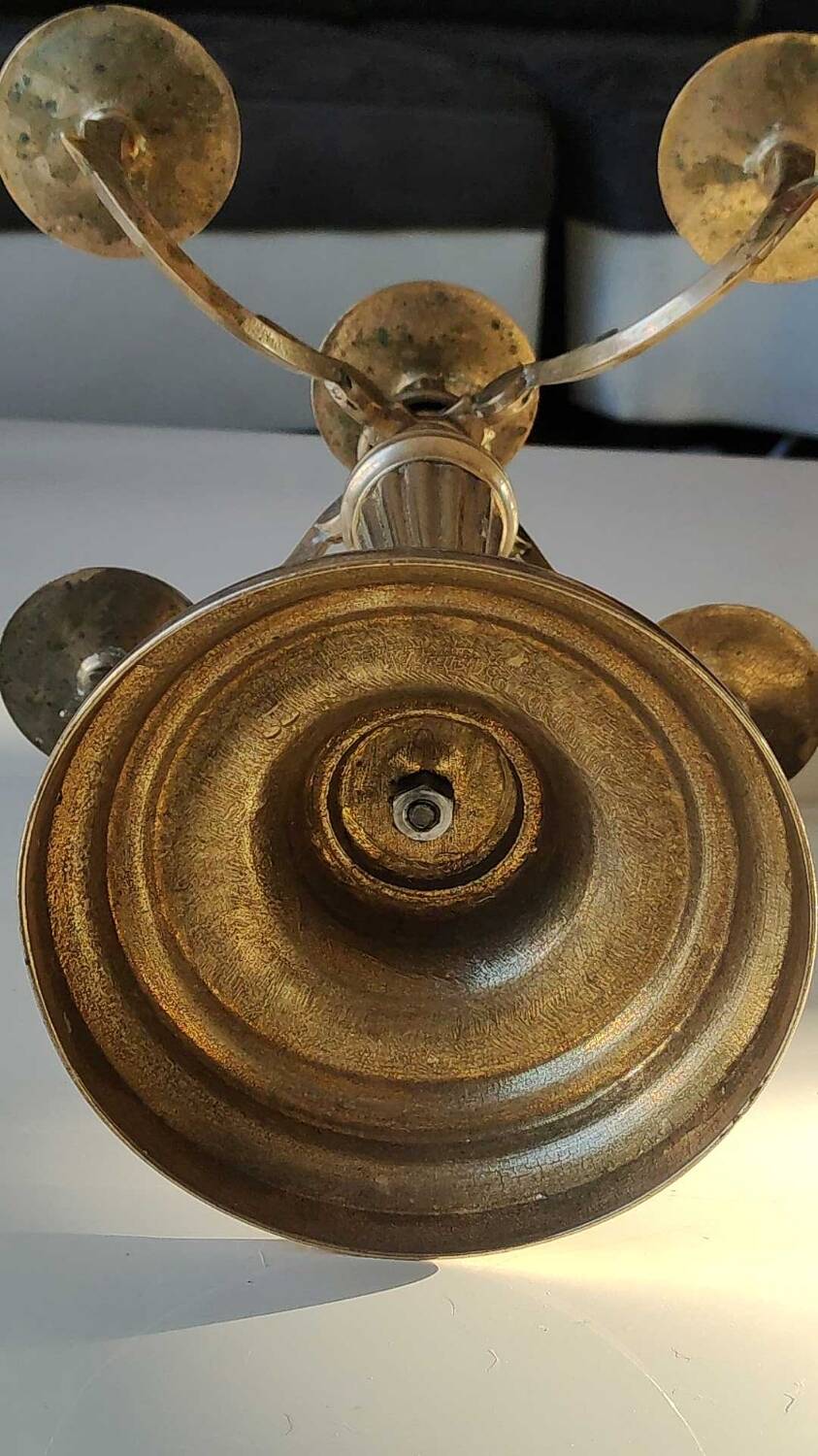 Large Baroque/Rocaille style candlestick/candelabra 5 lights. Mid 20th century