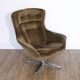 Vintage Scandinavian velvet armchair 1970