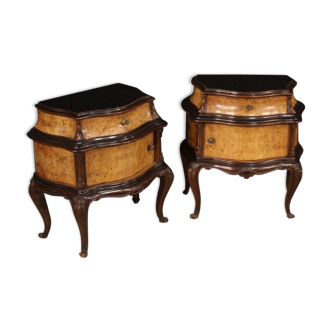 Pair of vintage bedside tables