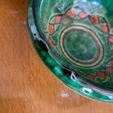 Green enamelled bowls from Ubeda