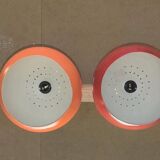 Pair of vintage Kenwell pendant lights 1970