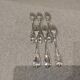 6 silver-plated metal cake forks by Christofle Marly.