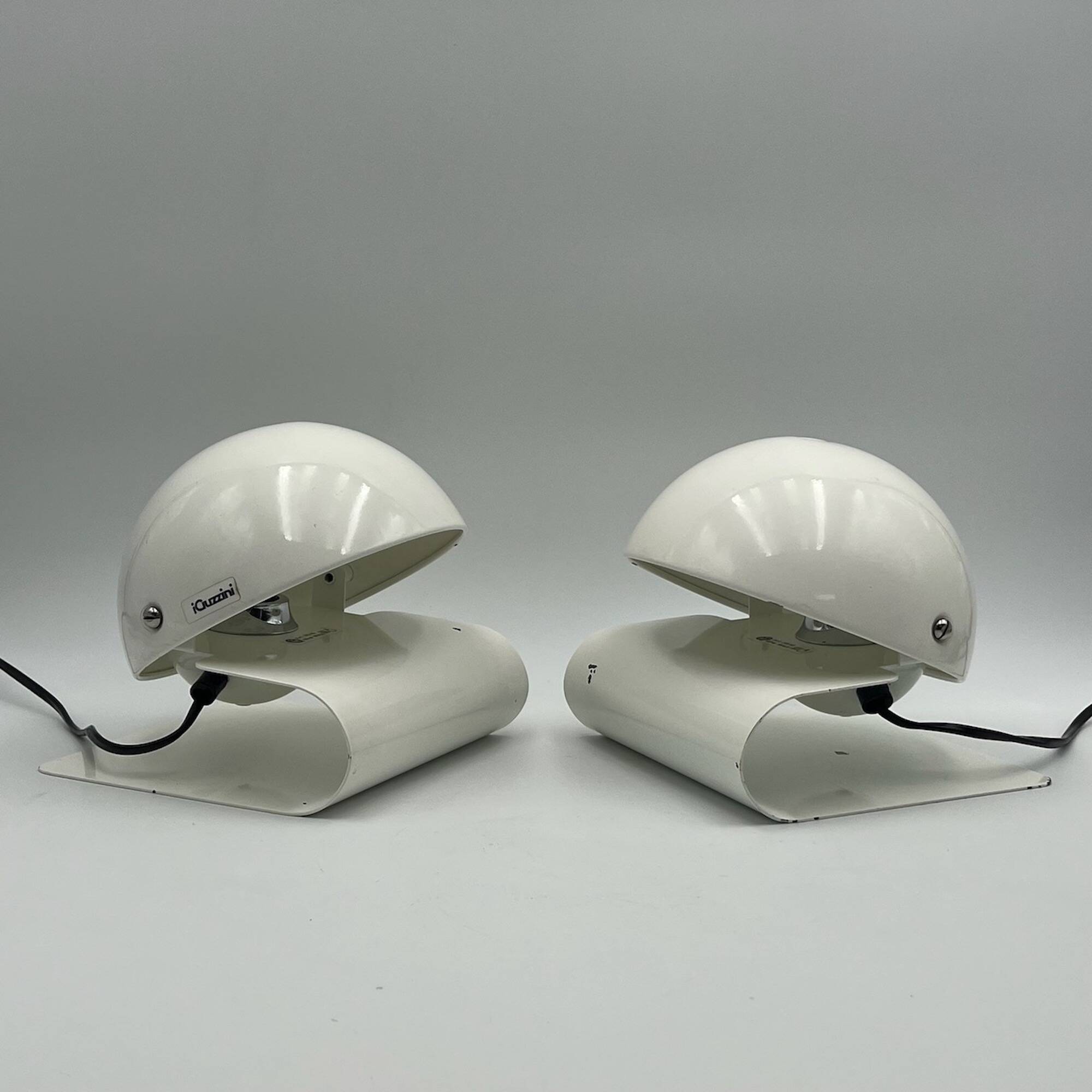 Pair of 'Bugia' Lamps by Giuseppe Cormio iGuzzini - Adjustable Space Age Italian Lights 1970s
