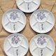 Plate set of 5 St Amand vintage Sologne model
