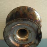 old silver-plated metal bowl cup shabby chic