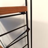 Mid century free standing rack with teak shelves by Dekker – Tomado