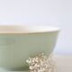 Green mint salad bowl, Villeroy and Boch, vintage