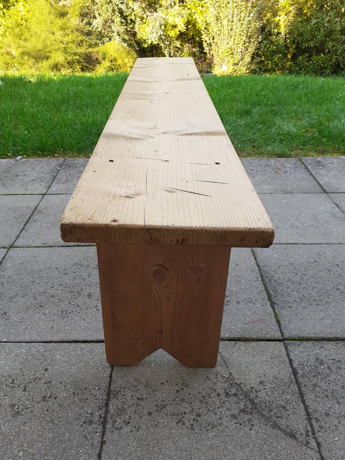 Wooden bench
