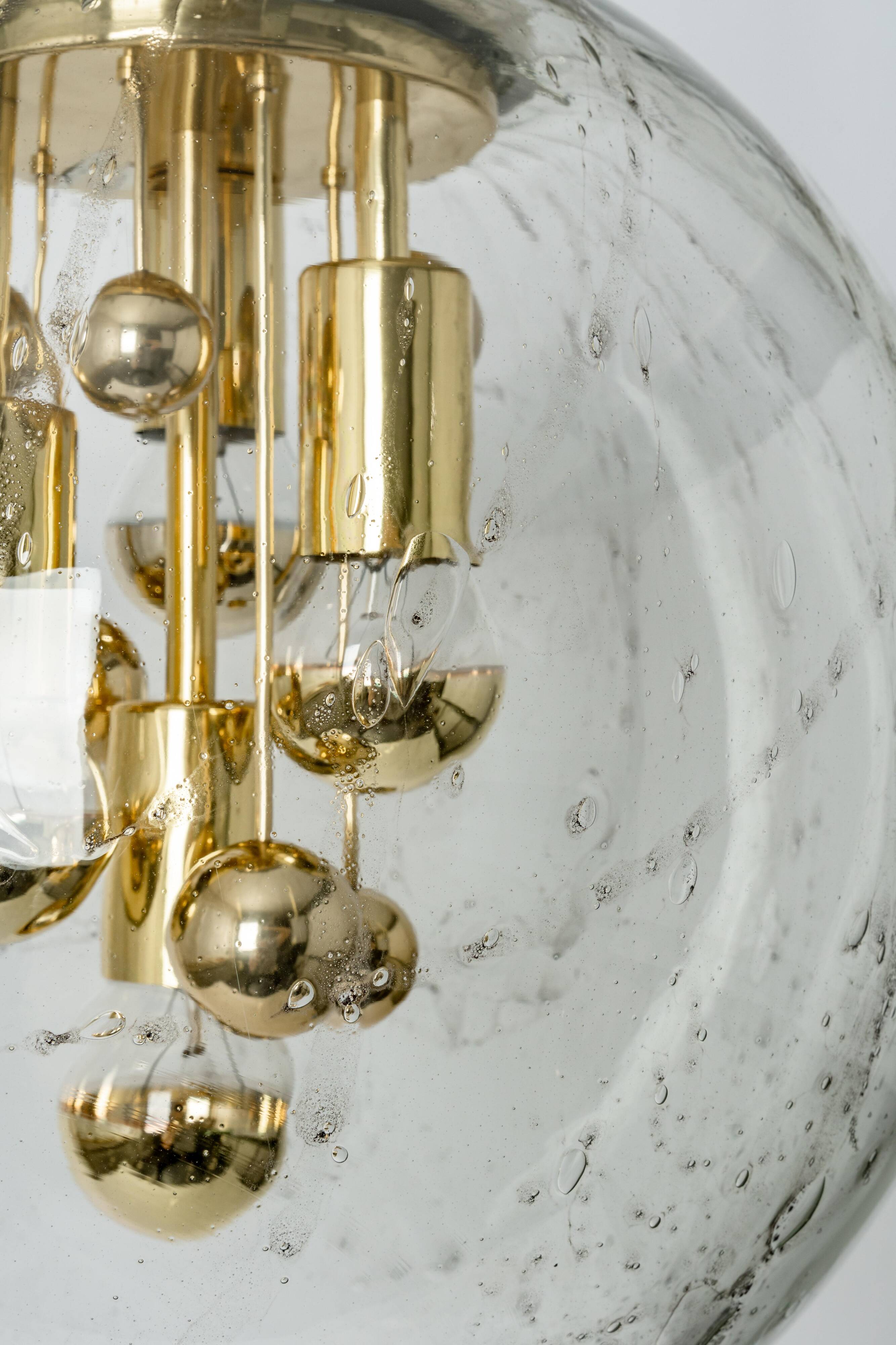 Sputnik Ball Chandelier by Doria, Germany, 1970s