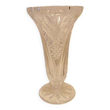 Vase en cristal ciselé