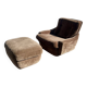fauteuil et ottoman  Michel Cadestin pour Airborne