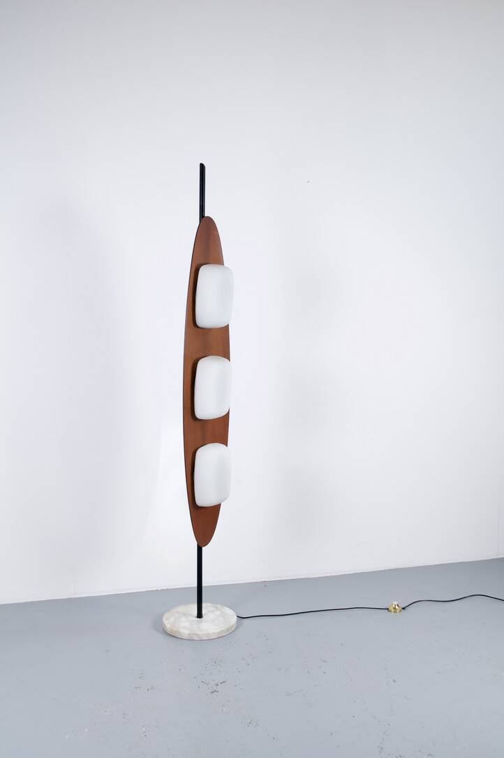 TEAK FLOOR LAMP BY GIOFFREDO REGGIANI 1969 REGGIANI PUBLISHER