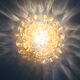 Amber bubble glass flush mount by Helena Tynell For Limburg, Germany, 1970s