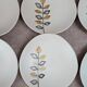 Set of 11 vintage dessert plates from Niderviller – 1970s – Capron Vallauris style