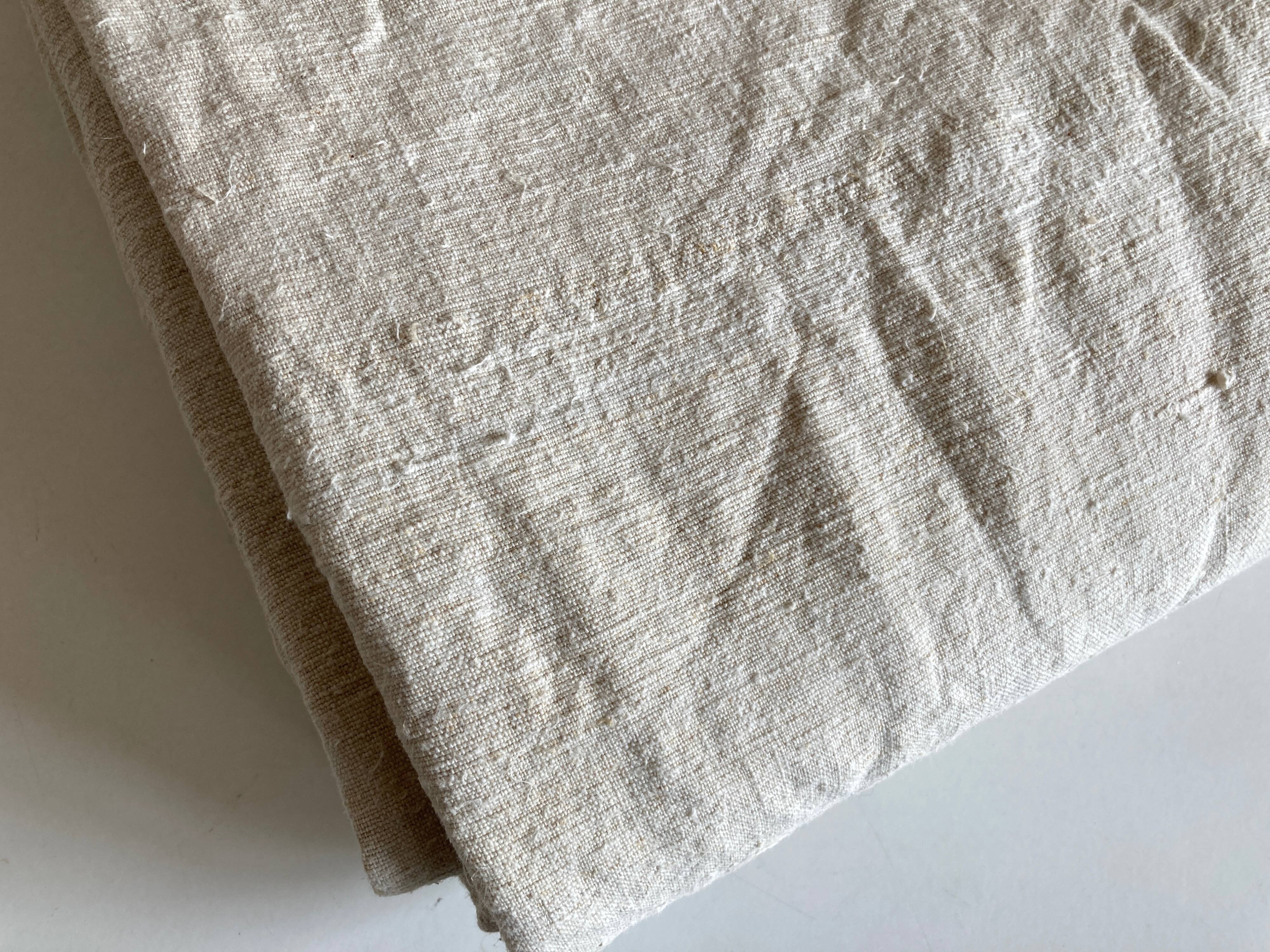 Farm tablecloth 19th in hemp canvas, reserve of trousseau L270cm