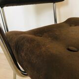 Brown Czech Tubular Chair from Belet, 1970s