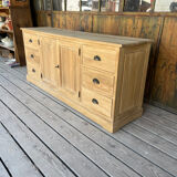 Raw wood sideboard