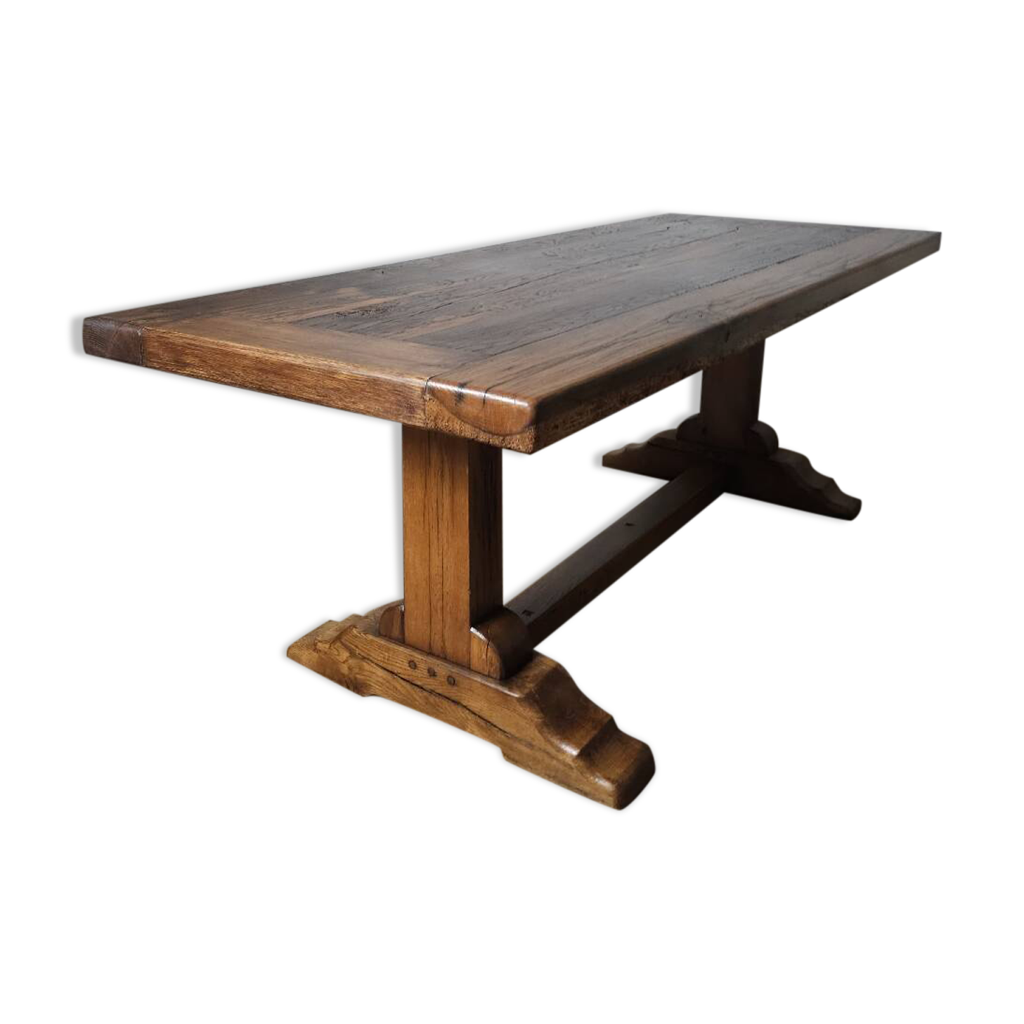 Authentic solid wood monastery table