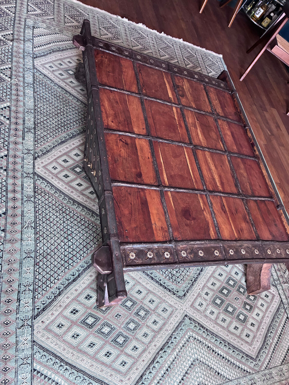 19th century Indian wooden coffee table