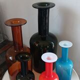 Set of 5 gulvase by otto brauer for holmegaard - denmark