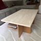 New travertine coffee table