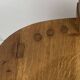 Brutalist oak low chair or children's chair, Dutch 1970s