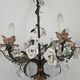Chandelier with floral decoration