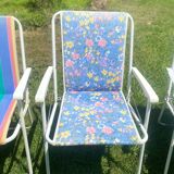 Flowery garden armchair