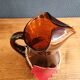 Vintage Spanish Sangria Carafe - Retro Amber Glass Jug
