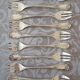 Christofle Marly, 10 silver metal oyster forks
