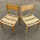 Pair of vintage Havana model chairs for Condorzio Sedie Frueli, Italy. 1960s