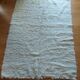 LARGE WHITE CARPET WITH LONG HAIR - PURE WOOL - 156 X 220 CM - VINTAGE
