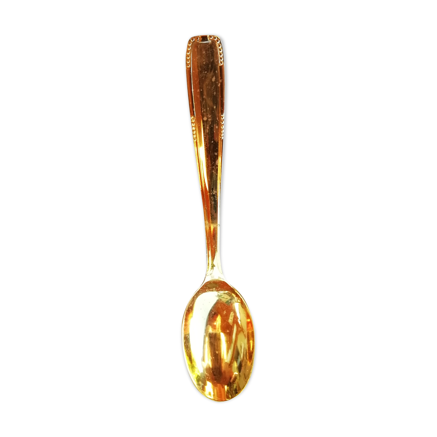 Lot of 12 golden mocha spoons