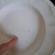 Set of 9 Sarguemines ivory soup plates
