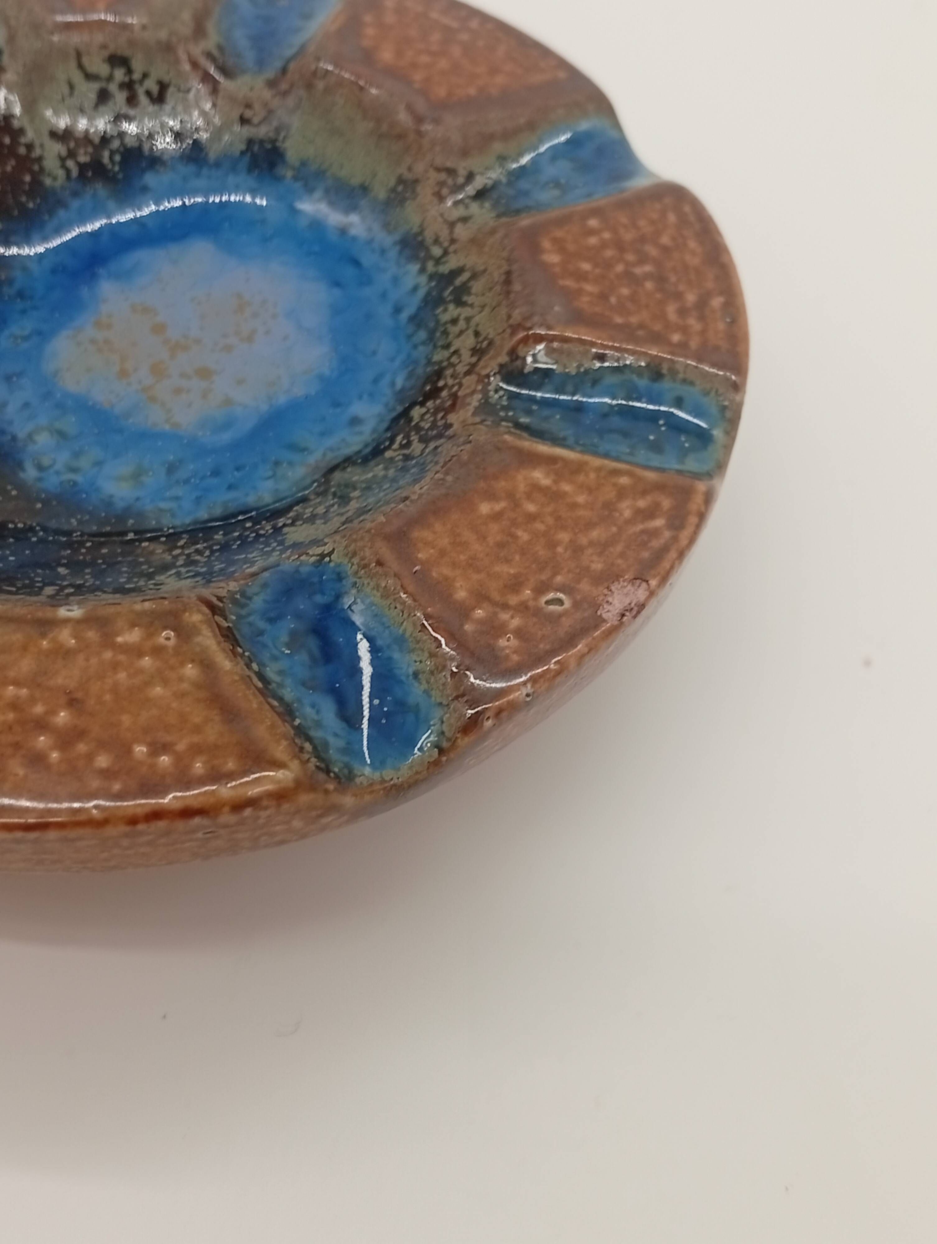 Enamelled Ceramic Ashtray Henri Picard France Art Deco France 1930s