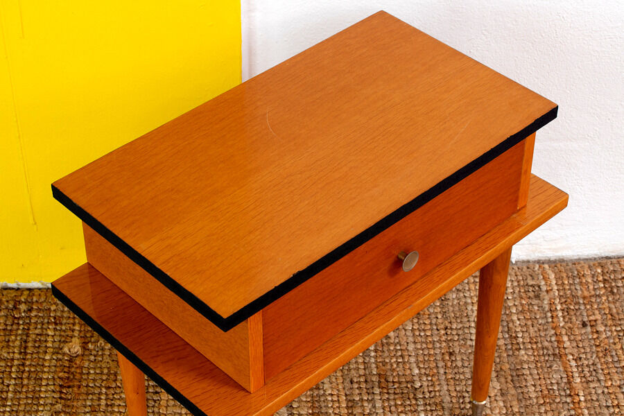 Vintage bedside table 58 cm